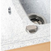 Automatischer Abfluss rund verchromt für Zweibeckenspüle